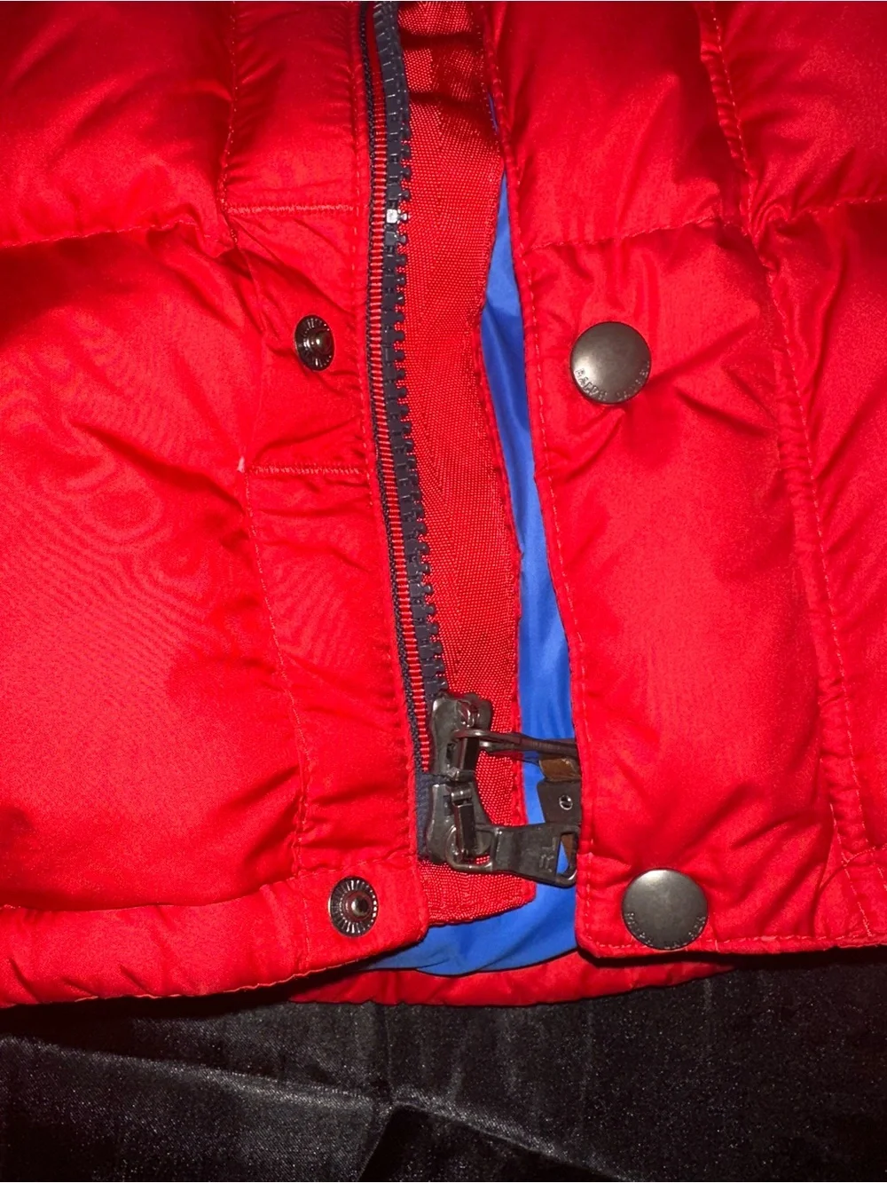 Ralph Lauren Boys Bright Red Puffer Vest with White Polo Emblem